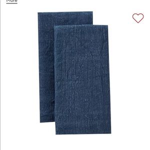 Pottery barn cotton napkin indigo NIP 4 napkins